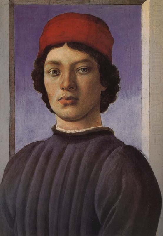 Sandro Botticelli Light blue background as the men china oil painting image